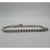 2.31ct 14kt White Gold Channel Set Tennis Bracelet 8"